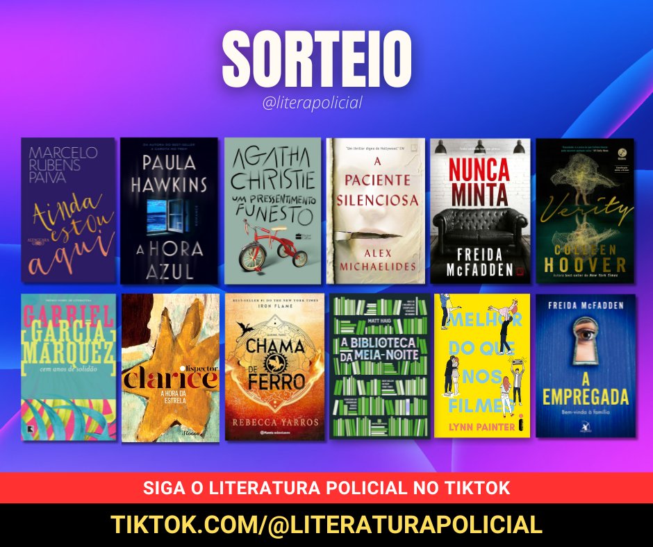 literapolicial's tweet photo. ⭐ SORTEIO ⭐ A pessoa sorteada escolhe um dos livros ou pix de R$50.

📌 REGRAS
▪ Seguir @literapolicial
▪ RT nesse post (sem citar)
⚠️ RT NO POST FIXADO
▪ Comentar qual livro/pix vc escolhe
▪ Morar no BR

📅 Resultado: 2a, 06/01. Boa sorte🍀
✅ Segue no Tiktok: https://t.co/y3bgmZwnv8