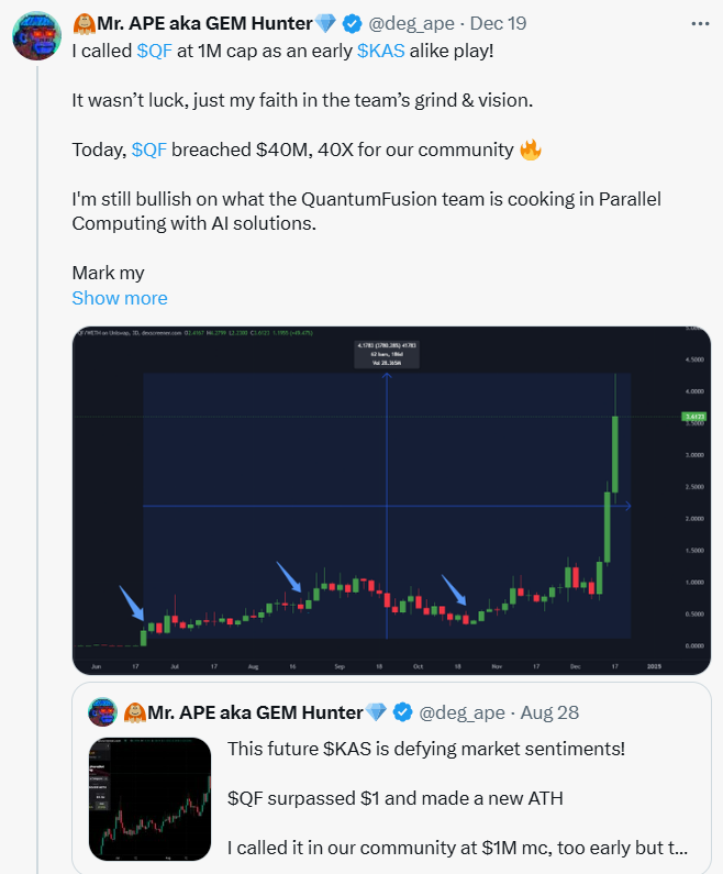 deg_ape's tweet photo. Stay poor degens, we are printing Xs in our TG community 🔥
(dropping link in the comment 👇)
Recent utility gains:
$QF - 40X ⚡️
$COR - 10X ⚡️
$EAVE - 4X ⚡️
$DFNDR - 3X ⚡️
$SYNK - 3X ⚡️
$PEAR - 2X ⚡️
$DRAFT - 2X ⚡️
Meme gains:
$PESTO - 10x ⚡️
$WMM - 8x ⚡️
#POPGOAT - 8x ⚡️
$GOPNUT - 7x ⚡️
$SHRUB - 4x ⚡️
$GINNAN - 3x ⚡️
$BOG - 2x ⚡️
$TODD - 2x ⚡️
I'm back in the trenches, this dip is the best chance to hunt our next 100X alpha!
Are you in?