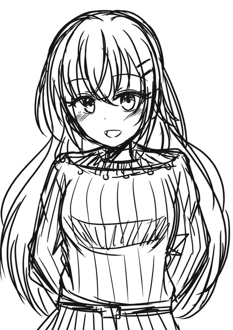 毎度のことながら変わり過ぎのラフ一覧
奏は昔描いたやつを加筆修正してます🖌️ 