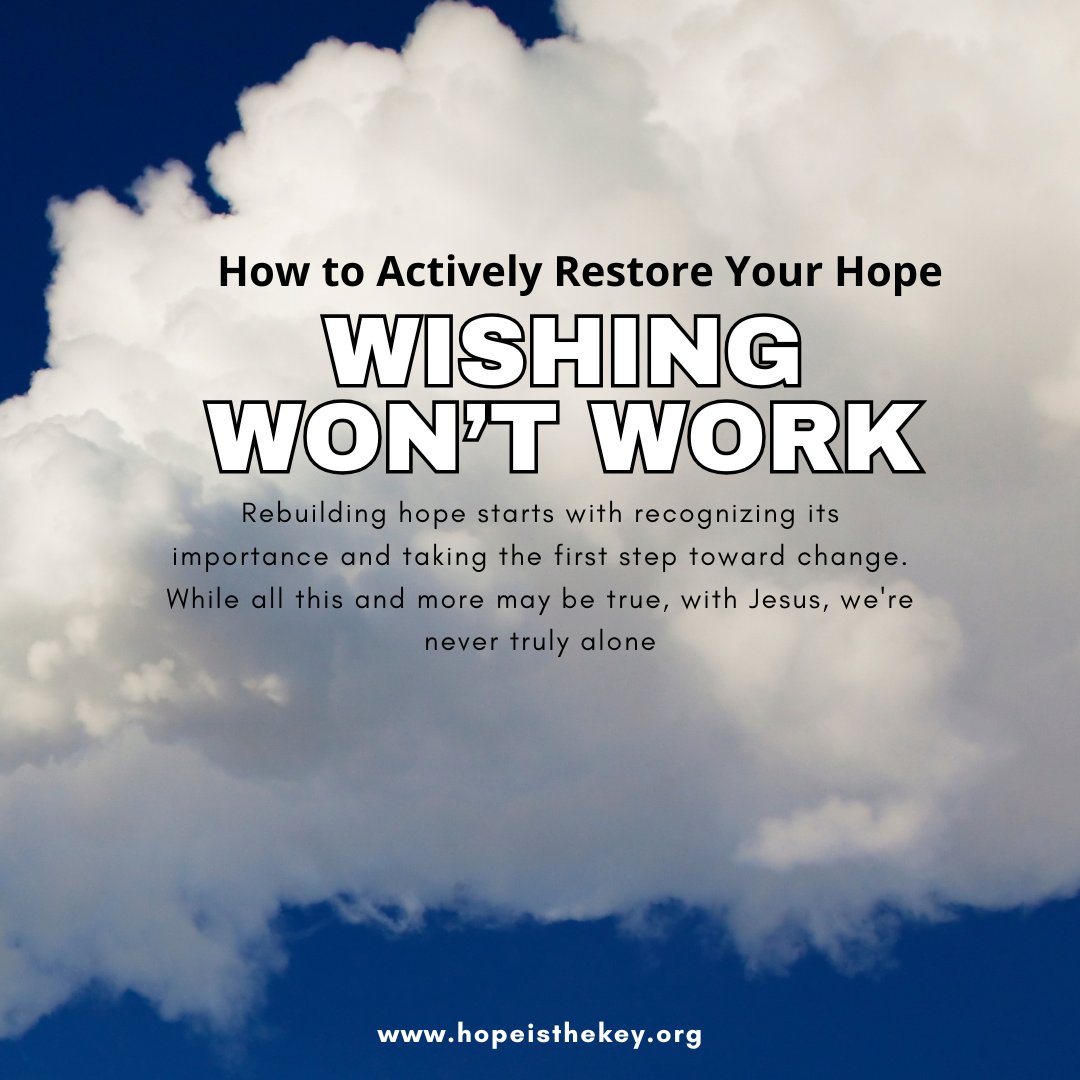 ChetGlad's tweet image. Stop wishing and start doing!
Learn More:
hopeisthekey.org
#restorehope #ActiveFaith #HopeInAction