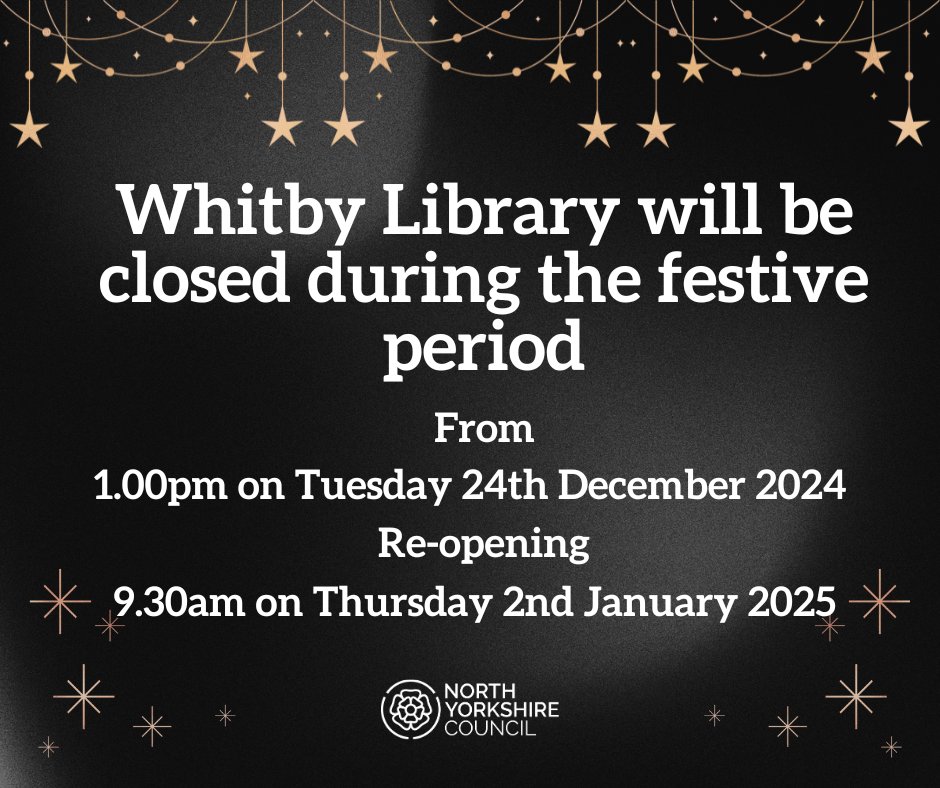 Whilst our library may be closed over the festive period you can still access an enormous range of online resources using your library card.
There are eBooks, eAudiobooks, eMagazines, eNewspapers and even eComics.
northyorks.gov.uk/leisure-touris…