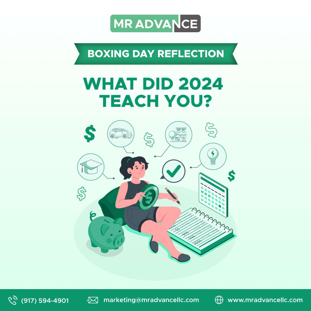 MrAdvanceLLC's tweet image. What did 2024 teach you? Let’s take a moment to reflect on our wins and lessons as we prepare for an even better 2025. Share your biggest takeaway below!

#BoxingDay #BusinessReflection #MrAdvance #BusinessGrowth #MerchantCashAdvance #FundingSolutionsForISOs #MrAdvance