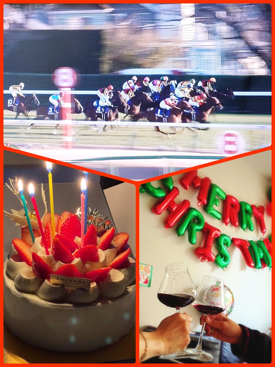 mk_br29's tweet photo. 毎年恒例クリパ🎄🎅有馬記念は負けたけど��モロかった〜🥳健康第一！！ https://t.co/3BshhXpHC8