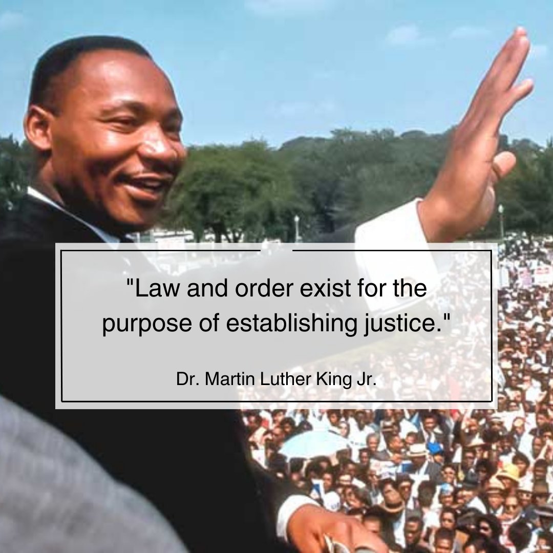 TheKingCenter's tweet image. &quot;Law and order exist for the purpose of establishing justice.&quot; #MLK

Justice is not just a goal—it is the foundation of a fair and equitable society. As we approach the King Holiday Observance (KHO) and honor Dr. King’s legacy, let’s embrace the call to action through…