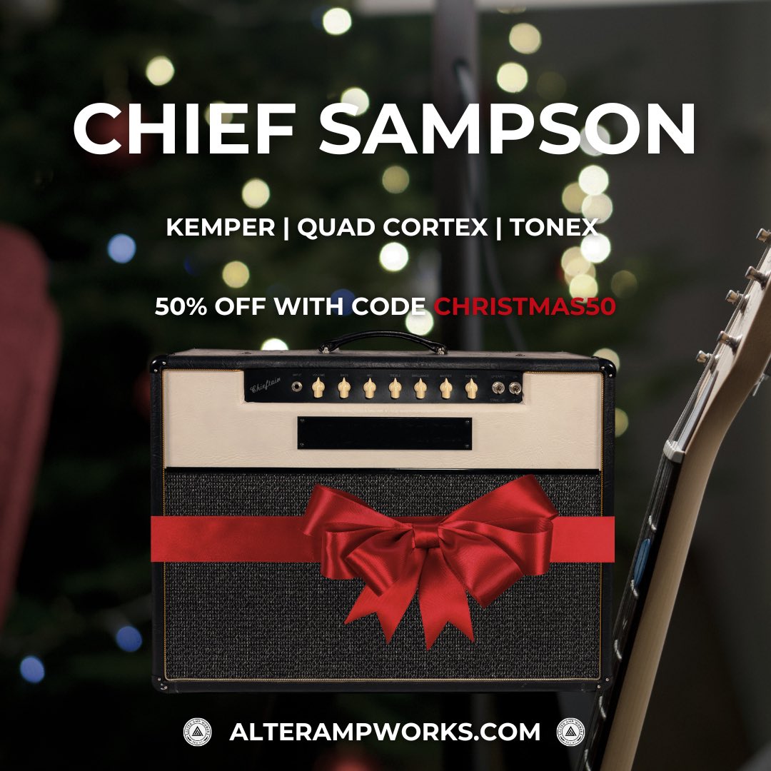 alterampworks's tweet photo. Christmas is right around the corner! Check these out plus many more for Kemper, Quad Cortex, and ToneX today. Use code CHRISTMAS50 for 50% off everything!

https://t.co/JmT4NbSgXQ

•
•
•
•

#kemper #kemperamps #kemperprofilingamp #kemperprofiler #quadcortex #neuraldsp #tonex #tonexpedal #tonexone #ikmultimedia #ikmultimediatonex #geartalk #gearwire