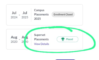 Dhairy2k3's tweet photo. @CapgeminiIndia Could you please clarify the discrepancy in offer status on Superset? It shows both 'Placed' and 'Interim Offer' for a friend. Others from college have received LoIs, but my friend hasn't. Please clarify and provide timeline. Thanks." https://t.co/Z7fX2RVfSd