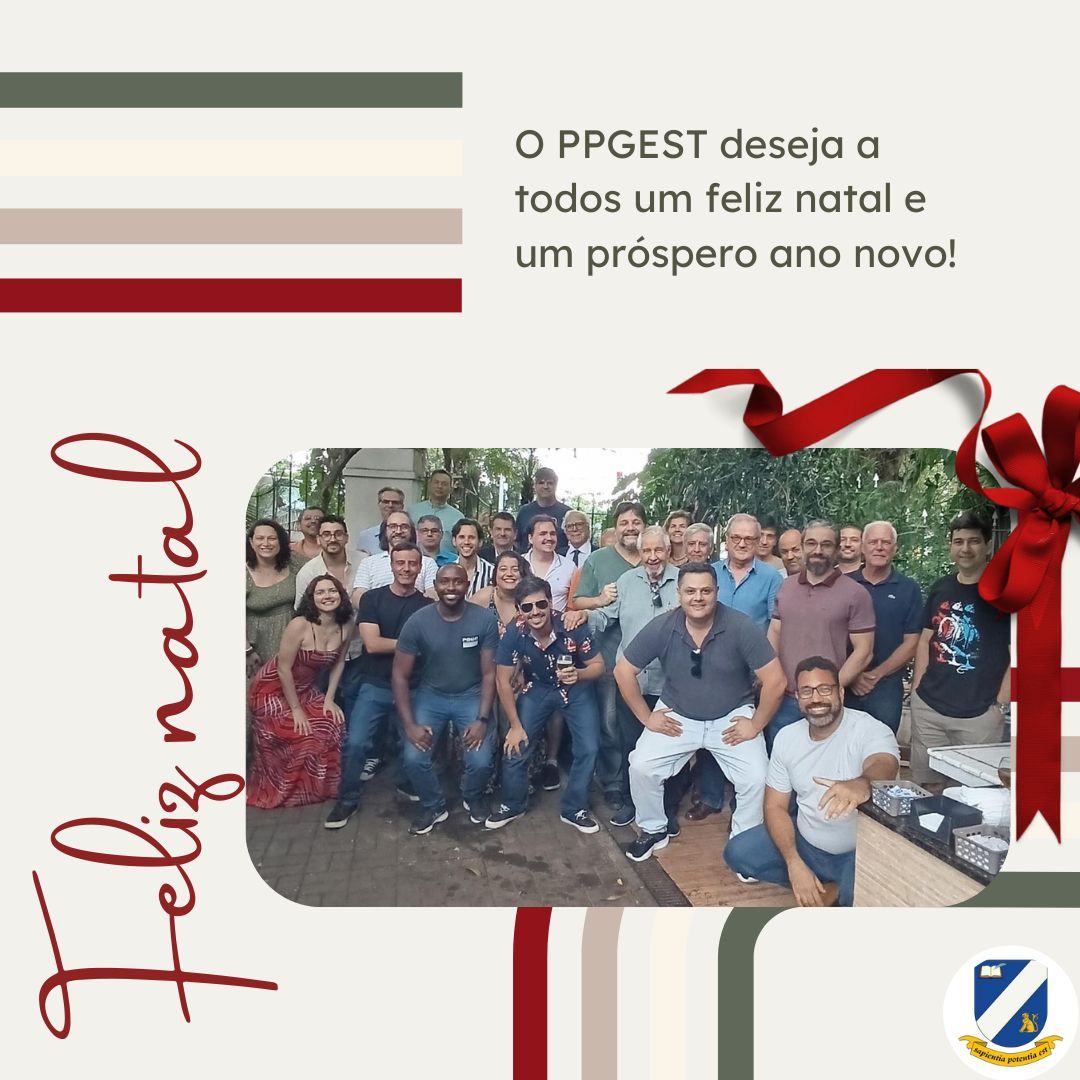 StudiesUff's tweet photo. 🎄✨ O PPGEST deseja a todos um Feliz Natal e um Próspero Ano Novo! Que 2025 seja repleto de conquistas, aprendizado e realizações! 🎅🎁

#FelizNatal #AnoNovo #PPGEST #Gratidão #2025 https://t.co/Lcfc3Pb651