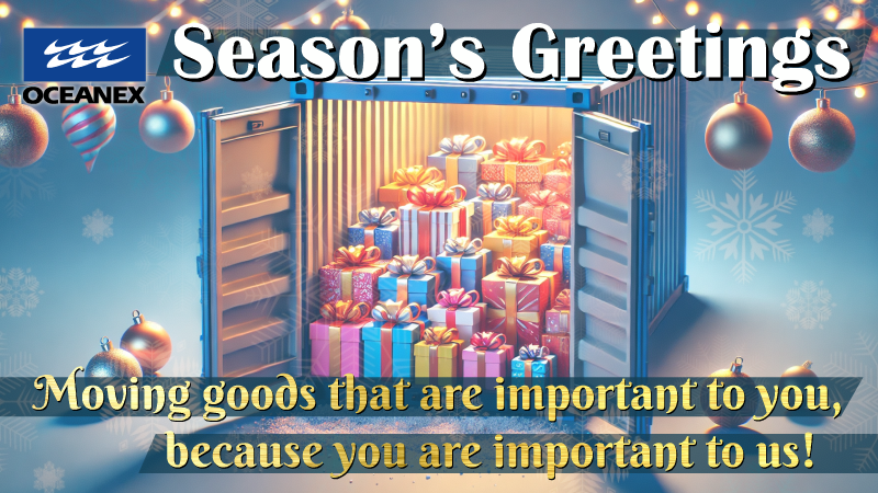 OfficialOceanex's tweet photo. Happy Holidays from Oceanex! ✨ We wish our employees, customers, &amp; partners a safe and joy-filled season! #HAPPYHOLIDAYS https://t.co/FPnjB1zRwk