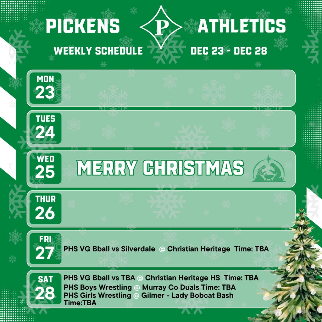 Weekly Schedule