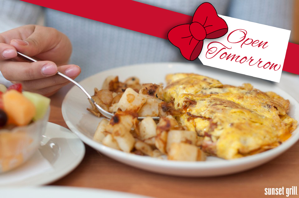 Sunset Grill locations are OPEN Christmas Eve Day &amp; select locations will also be open on Christmas Day! ⭐️✨ 

For a list of all locations OPEN on Christmas Day click link below! 👇

sunsetgrill.ca/press_centre/s…

#SunsetGrillBreakfast #FreshIsTastiest #MerryChristmas #HappyHolidays