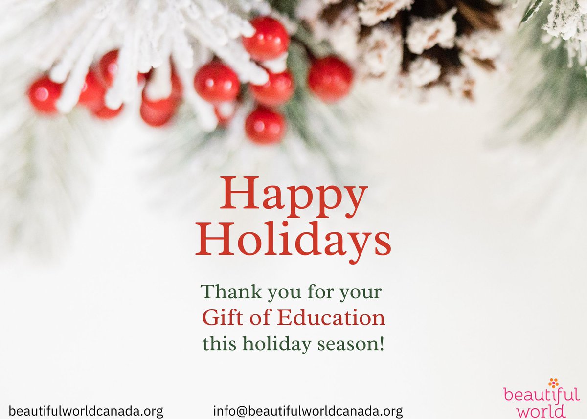 Beautiful World Canada Foundation tweet media