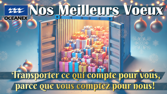 Happy Holidays from Oceanex! ✨ We wish our employees, customers, &amp; partners a safe and joy-filled season! #HAPPYHOLIDAYS