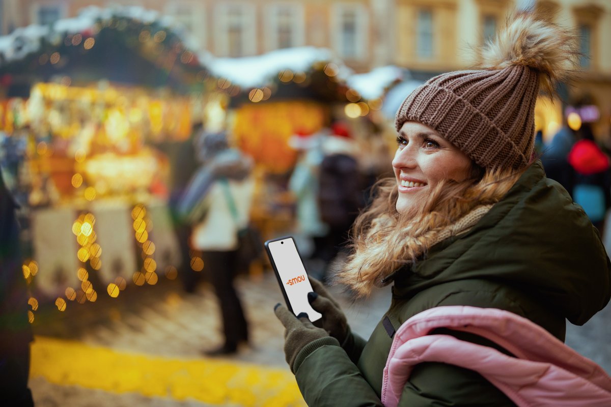 Aquest Nadal, gaudeix dels llums, mercats i activitats especials amb l'app SMOU! ✨🎄

Mou-te de forma fàcil i sostenible,  ja sigui amb bici, cotxe elèctric, transport públic o vehicles de sharing! 🚲🚗🛵

Bones festes! 🧡
#somsmouers