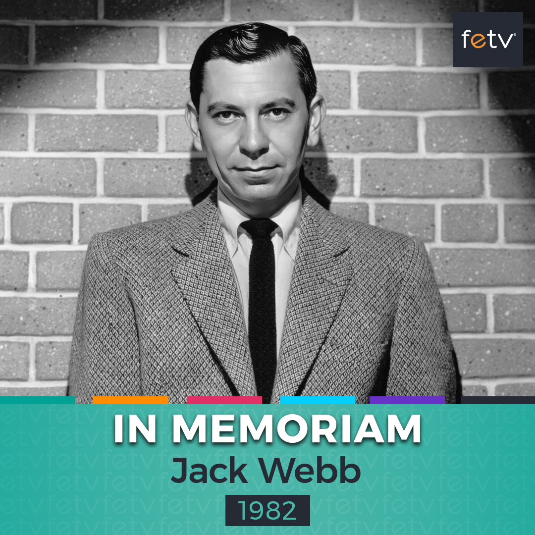 realFETV's tweet image. Remembering Jack Webb, born on this day in 1920
Best known for his role as Sgt. Joe Friday on Dragnet, his dedication to realism in police dramas left an unforgettable mark on television history! 
Watch #Dragnet weekdays starting at 8a ET on FETV! 🚓