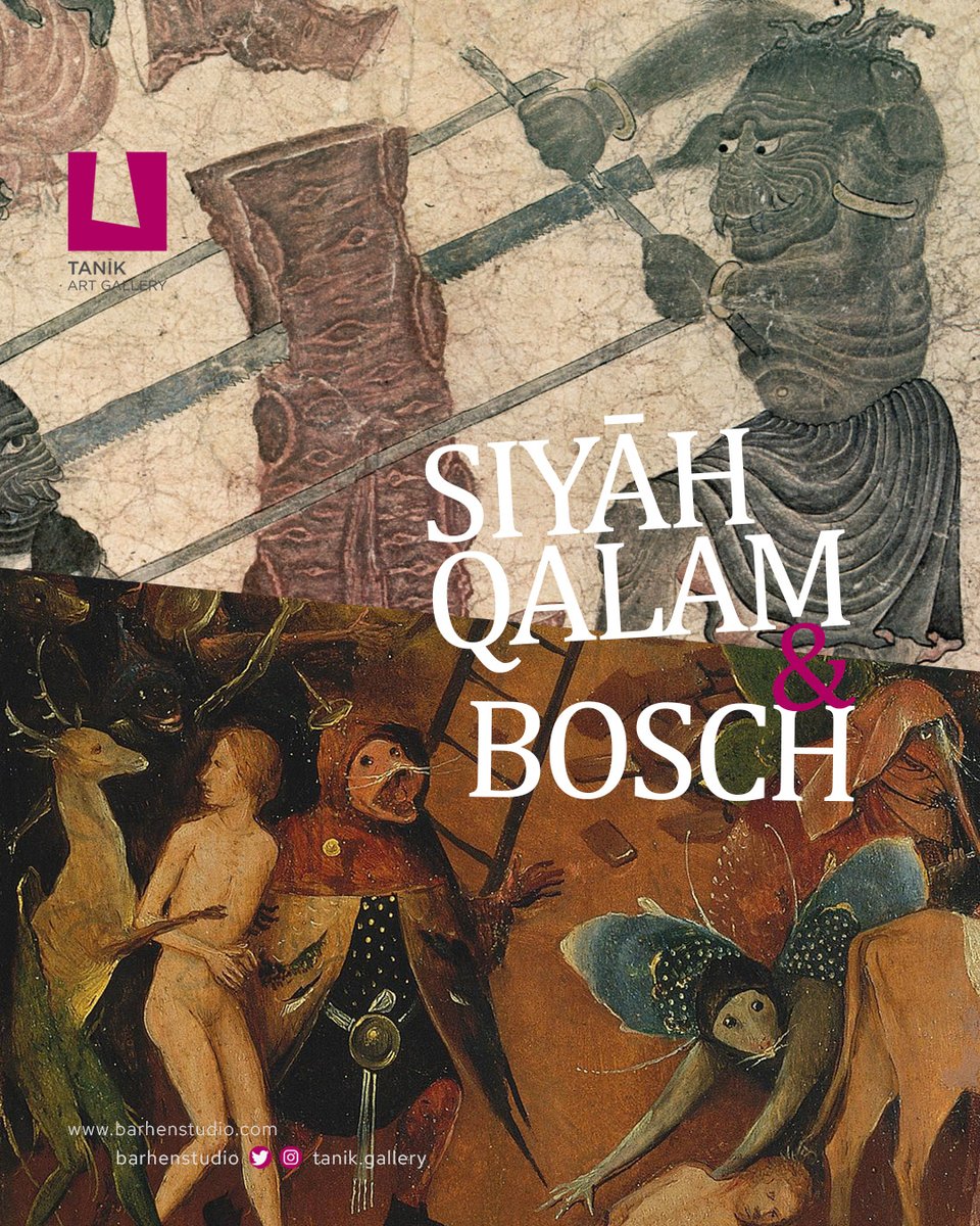 بدن دیو-انسان‌ها در آثار محمد سیاه‌قلم، انتقادی گروتسک به مفهومی است که در آثار هیرونیموس بوش هم می‌بینیم.

©Tanīk Art Gallery
#ContemporaryArt 
#BodyStudies 
#ArtGallery 
#Barhen_Studio
instagram.com/p/DD4kUDMNg4q/…