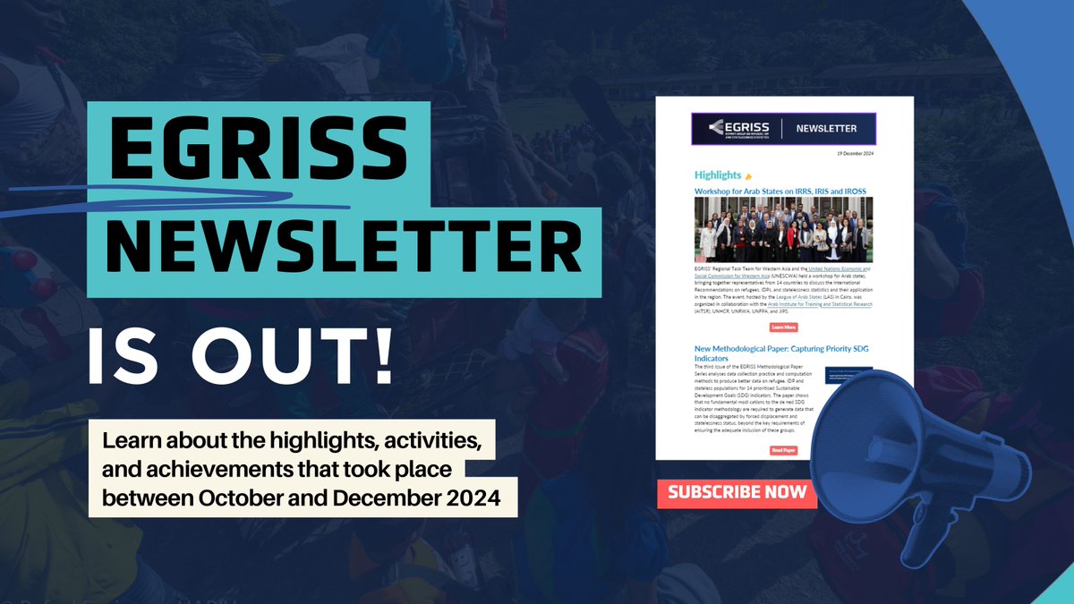 EGRISStats's tweet image. Big things happened at EGRISS this quarter! 🎉
📰 Check out the latest edition of our Newsletter for key highlights, achievements, and updates from Oct–Dec.
Stay in the loop!
Read it: bit.ly/3PbWHVw
Subscribe now: bit.ly/3PaLncg