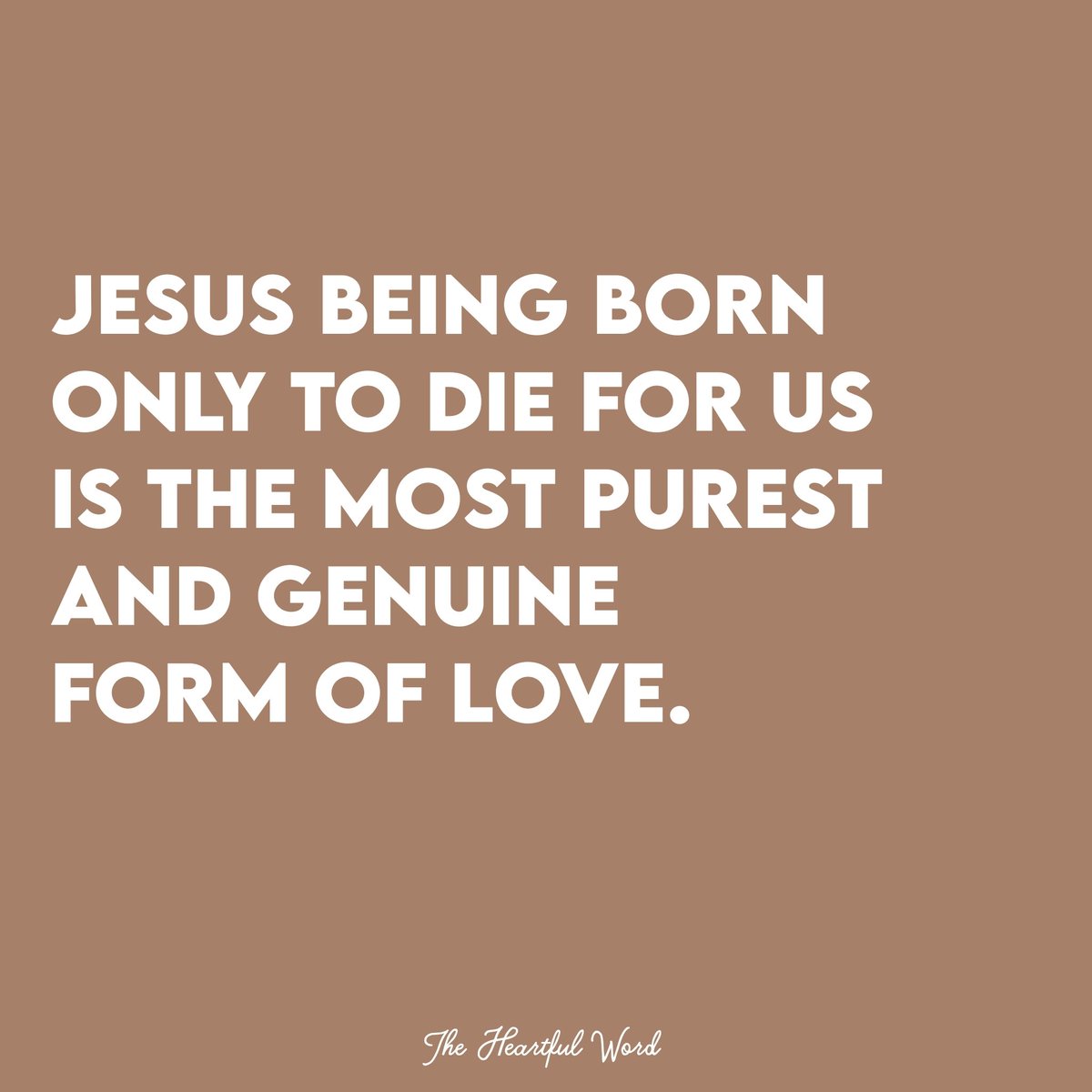 TheHeartfulWord's tweet photo. “For God so loved the world, that he gave his only Son, that whoever believes in him should not perish but have eternal life."
-John 3:16 (ESV) https://t.co/g4rE4UfLxz