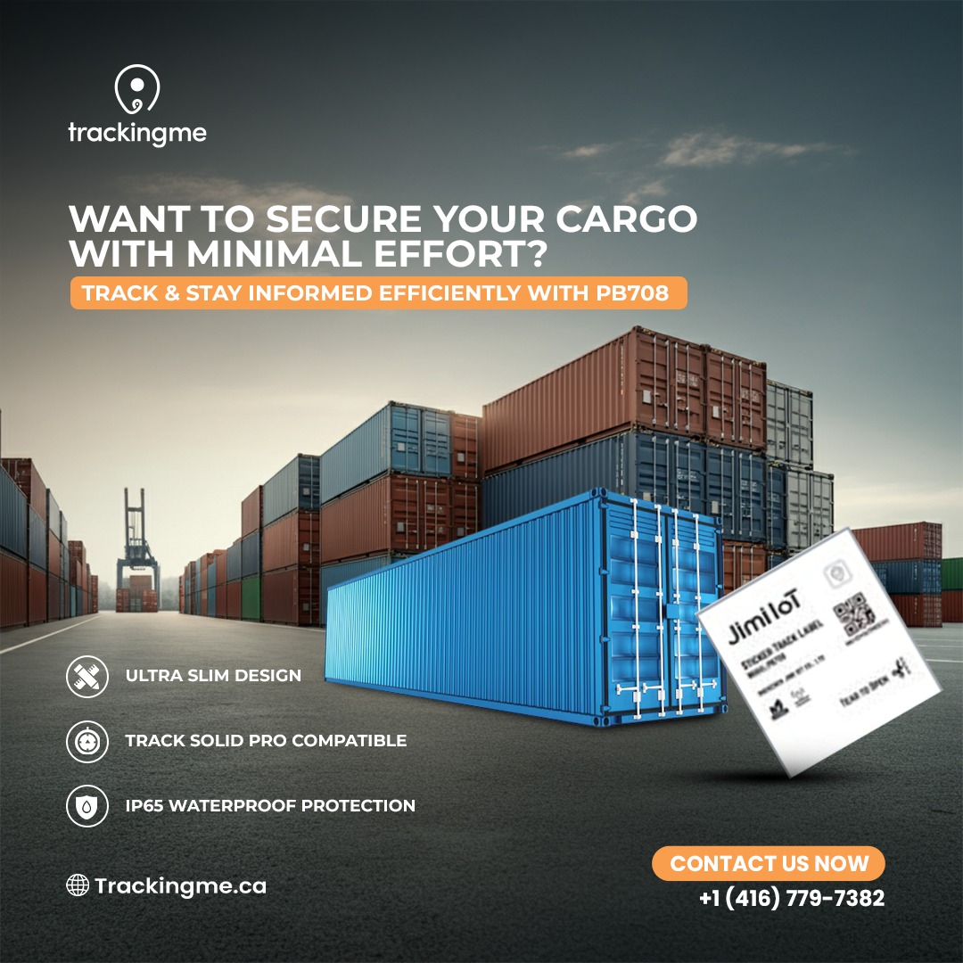 trackingcanada's tweet image. Secure your cargo with ease using PB708! With its ultra-slim design and Track Solid Pro compatibility, you can track your shipments effortlessly. IP65 waterproof protection ensures durability in any condition.

Contact Us Now: +1(416)779-7382

#CargoTracking #EfficientTracking