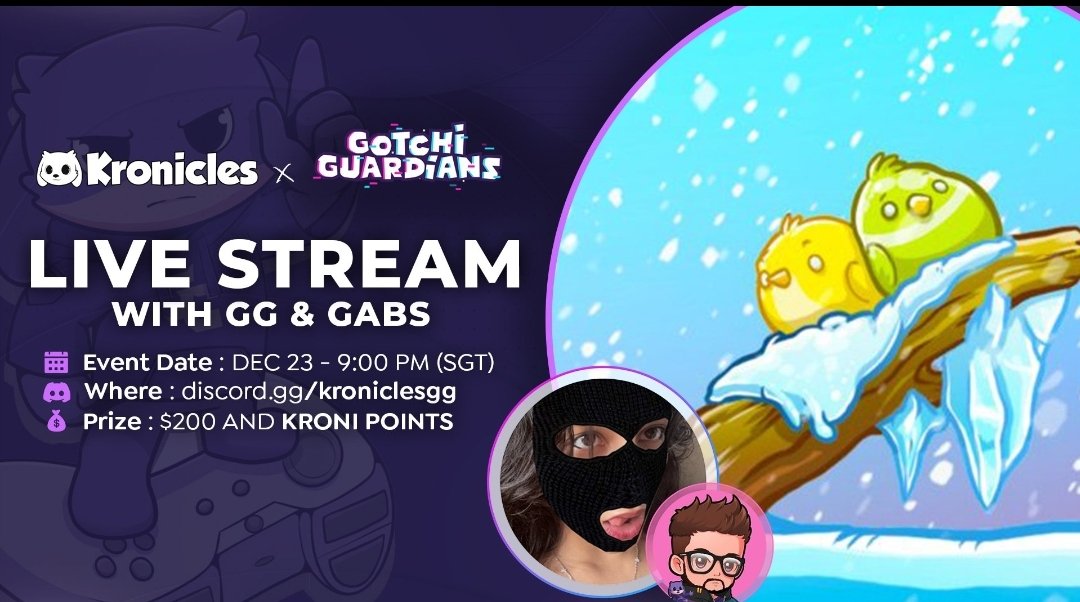 🎮 GAMENIGHT ALERT! 🎉

Join us on <a href="/kroniclesgg/">Kronicles</a> with <a href="/ggpengezie/">gg</a> and <a href="/fsgabskrn/">Gabs</a> for an epic game night!

The fun starts NOW – don't miss out on exciting prizes and unforgettable moments.

👉 Join here: discord.gg/kroniclesgg