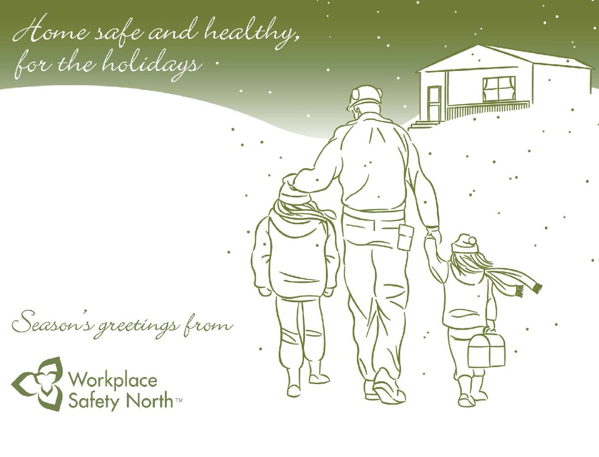 HAPPY holidays from Workplace Safety North! Thank you for helping make Ontario workplaces safer. Wishing you and your loved ones a safe and happy holiday season. bit.ly/3ZYC8Ci  

#HealthAndSafety #WorkplaceSafety #ForestProducts #PulpAndPaper #Forestry #Mining