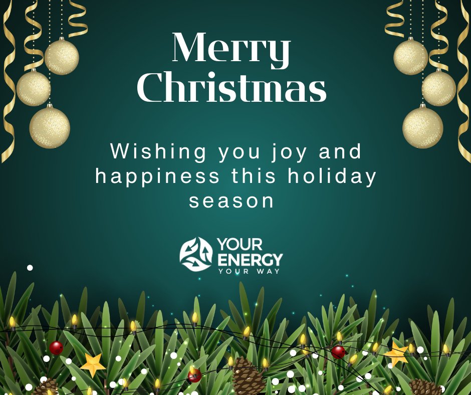 Your_Energy_YW's tweet photo. Everyone at YEYW would like to wish you and your families a happy and peaceful festive season. Our last day of business is the 23rd December and we will return to work on the 2nd January 2025. #YEYW #MakeYourHomePowerful #FestiveSeason #SeasonGreetings https://t.co/yGNdEiVQrm