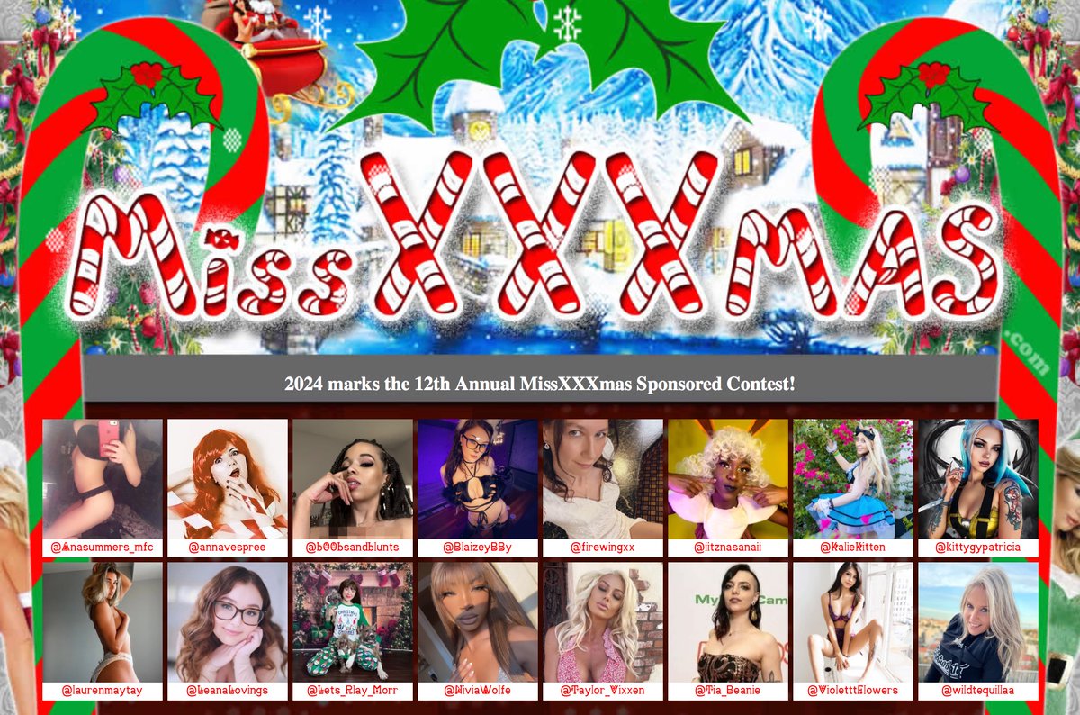 AdultMegaStar's tweet photo. Good luck to the finalists for 2024 MissXXXmas ending tonight! Vote with BOTH methods on https://t.co/mtzqZDUNWb

@Anasummers_mfc
@annavespree
@b00bsandblunts
@BlaizeyBBy
@firewingxx
@iitznasanaii
@KalieKitten
@kittygypatricia https://t.co/PVP0HeddZd