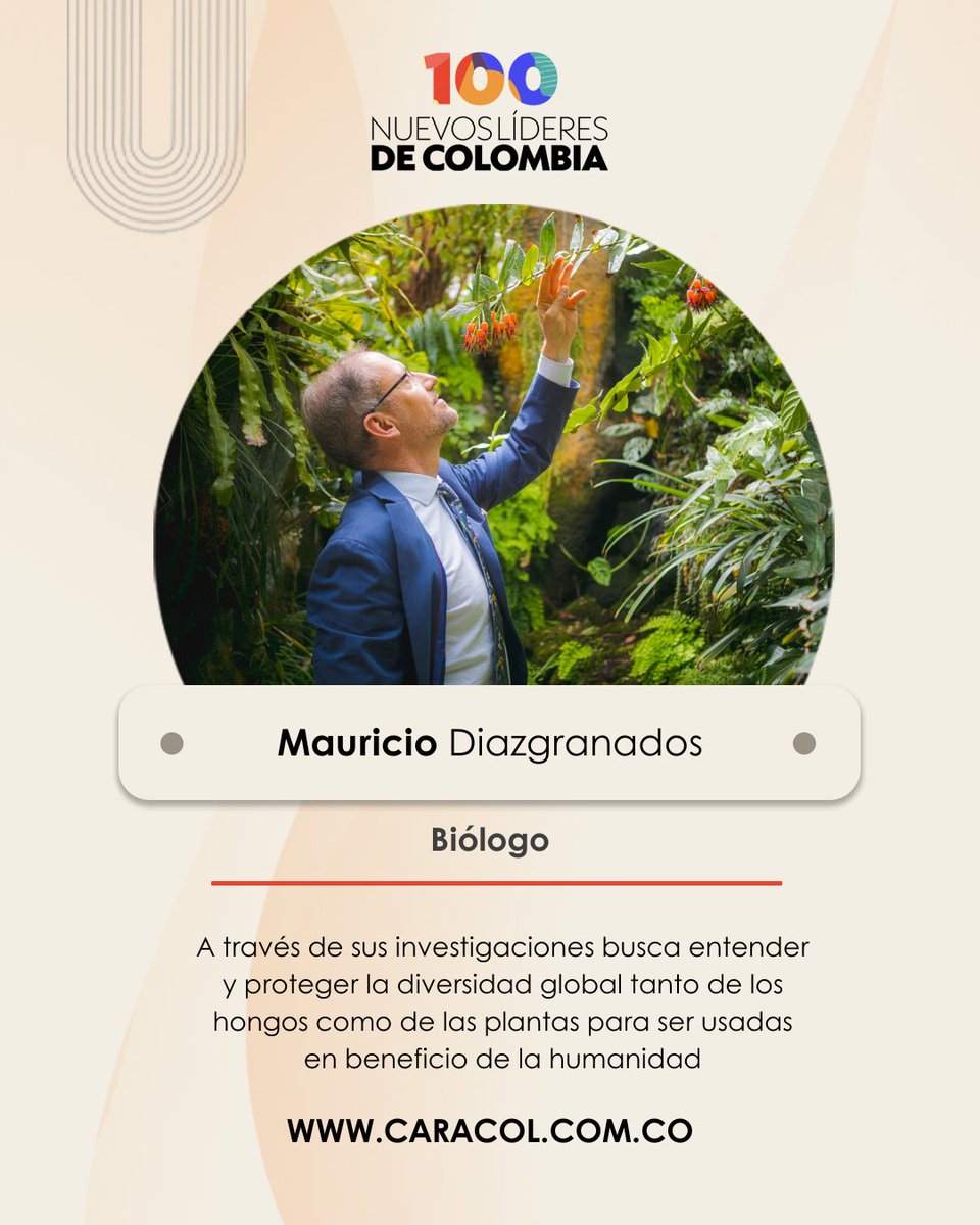 #100NuevosLíderesDeColombia | Mauricio Diazgranados (<a href="/MauricioDiazgra/">MauricioDiazgranados</a>) se convirtió en el primer latinoamericano en cuidar la biblioteca botánica más grande del mundo, la cual alberga más de 12 millones de artículos, libros con siglos de historia, así como un herbario con