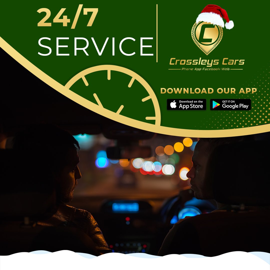 CrossleysCars's tweet image. Anytime, anywhere—our taxis are here for you 24/7! 🌙☀️ Reliable rides, day or night, no matter the hour. Book your journey now! 🚖✨
-
📲 Download Our App: onelink.to/crossleyscars
📞01422 202020
🌐 crossleyscars.com
-
#crossleys #taxi #smspay #payment #cashless #card #fare