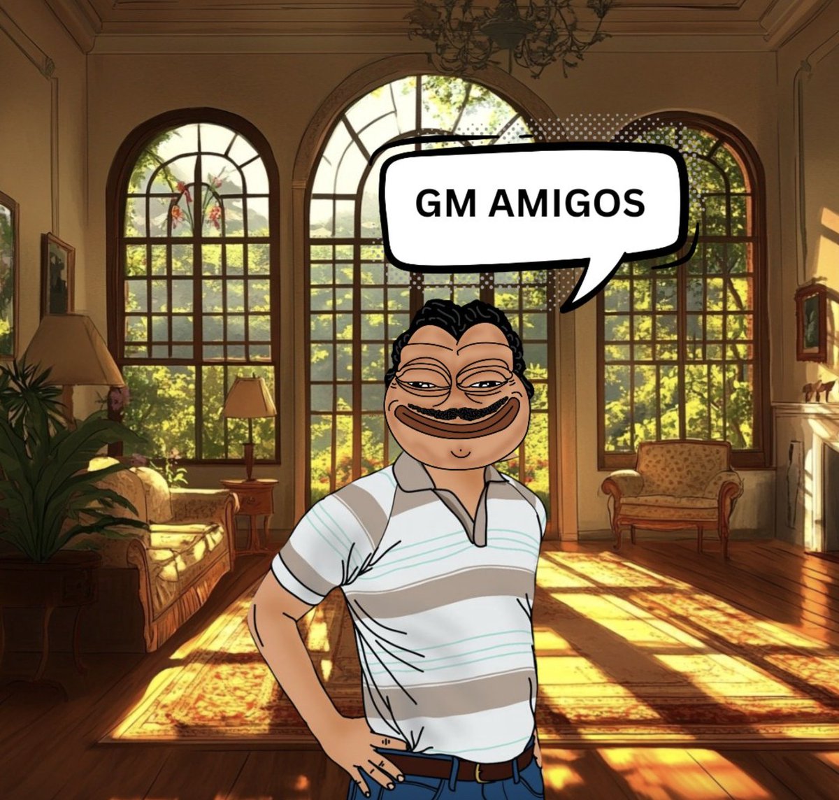 basedpeplo's tweet image. GM, the Don is always excited for the start of a new week! What are you working on this week carbones?