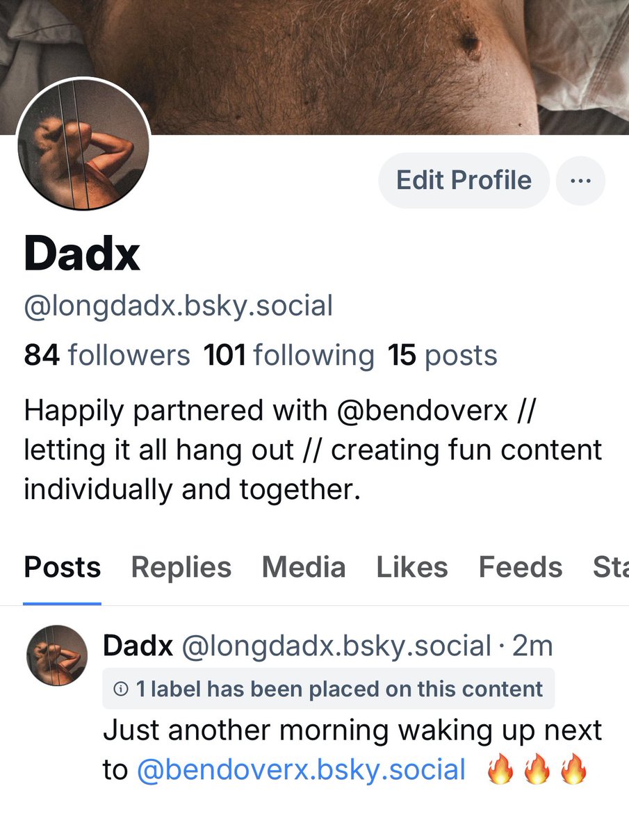 Making the switch to Bluesky Social.  Cum follow me @Dadx. <a href="/longdadx/">lDadX</a>.bsky.social.