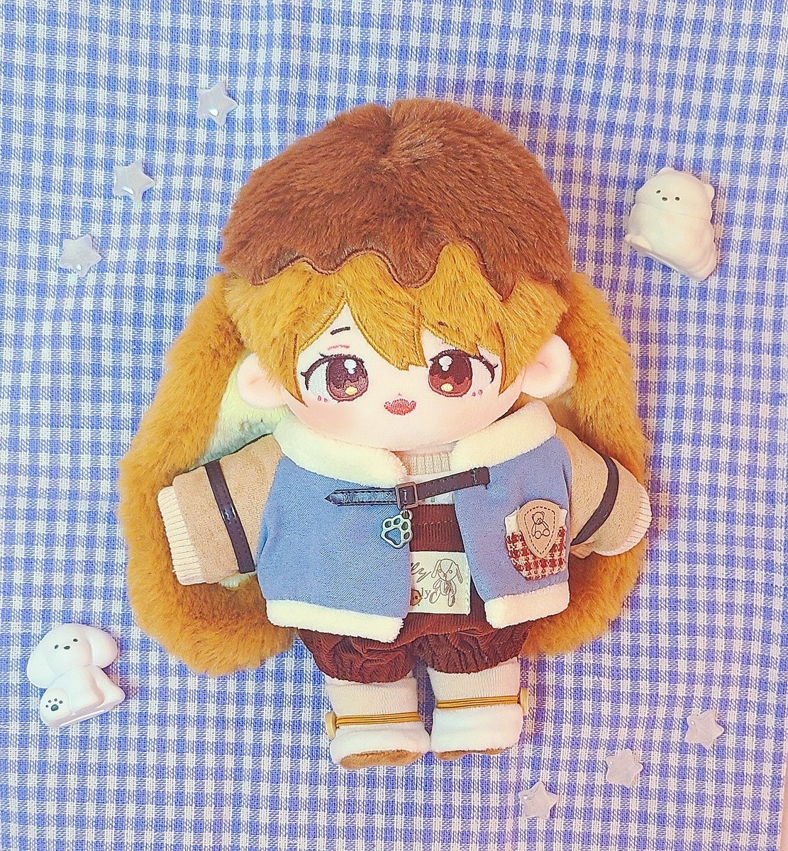 ピカ様( <a href="/pika_jpgo/">ピカ🧸</a> )のぬいのふく袋に入っていたこちらのセットのお洋服、とても可愛いです…！！
20cm男の子のふく袋が当選しました☺️💖
他にも使いやすいアイテムが入っていたのでありがたいです…！
この度はありがとうございました🙏✨

男の子の服も女の子の服も着こなせるチドンちゃん可愛い😊