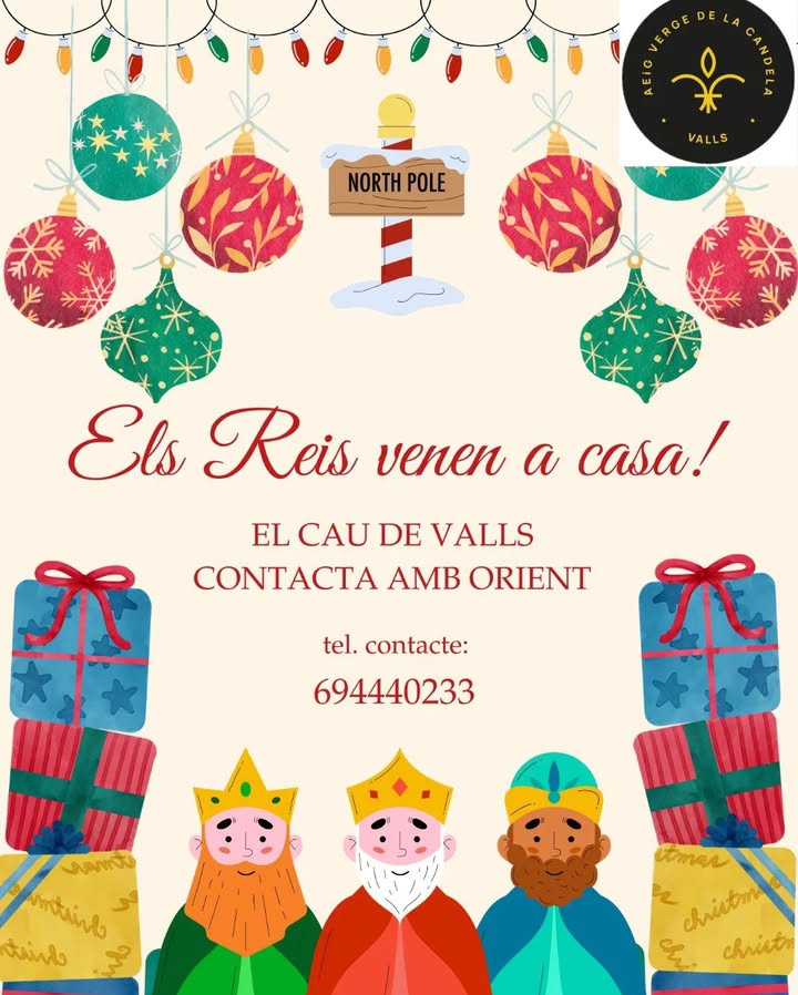 💚 El cau de Valls ha conseguit un contacte directe amb l'Orient i pot fer possible que els Reis vinguin a casa vostra a entregar-vos els regals! Afanyeu-vos a contactar amb ells, que de ben segur que aniran molt enfeinats! 👑

#aixòésmeg 
<a href="/megtarragona/">MEG Tarragona</a>