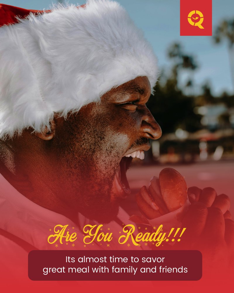 quickchowapp's tweet photo. It's that time of the season.. 
Take a break from studies and enjoy your holiday with family and friends with delicious meals.. 
#Christmas #student #university #Nigeria #quickchow #comingup #comingsoon #staytuned #Foodies #Food https://t.co/KI16qUwTQQ