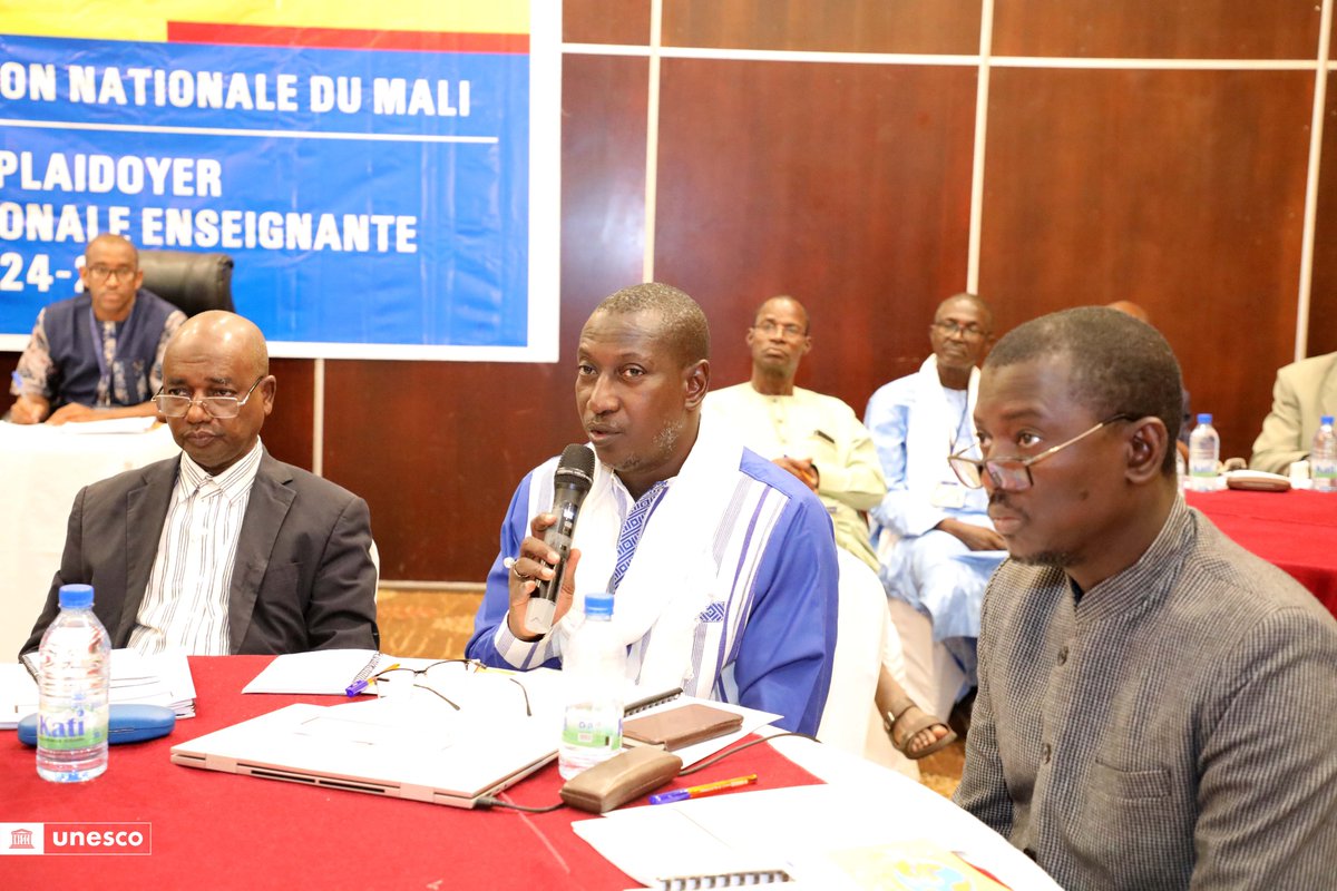 UnescoBamako's tweet photo. Les échanges ont permis d'édifier les participants sur les contours de la Politique Nationale #Enseignante du Mali #PNEM en vue d’accélérer son processus d’adoption par le Conseil des ministres. 2/2 https://t.co/Ler6vCd62E