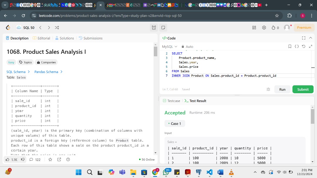 solomonisaac_'s tweet photo. Decide to try my hands on a bit of beginner level SQL problems on leetcode.

Summary: SQL is crazy especially for a beginner!
@ibn_wittig @LearnwithWiDa  #Wittigmentorship https://t.co/mSMuSUCTaW