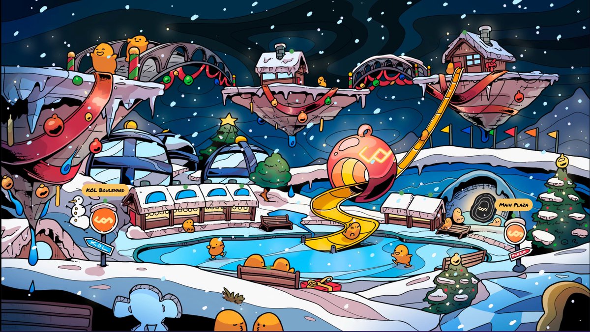 fractal_bitcoin's tweet image. Beloved potatoes! 🥔❤️

Today we celebrate the spirit of connection in the Friends &amp;amp; Family Park!

Cross magical bridges to meet friends, gather in warm chalets, and share holiday stories under the sparkling lights. ✨

🎪 carnival.fractalbitcoin.io