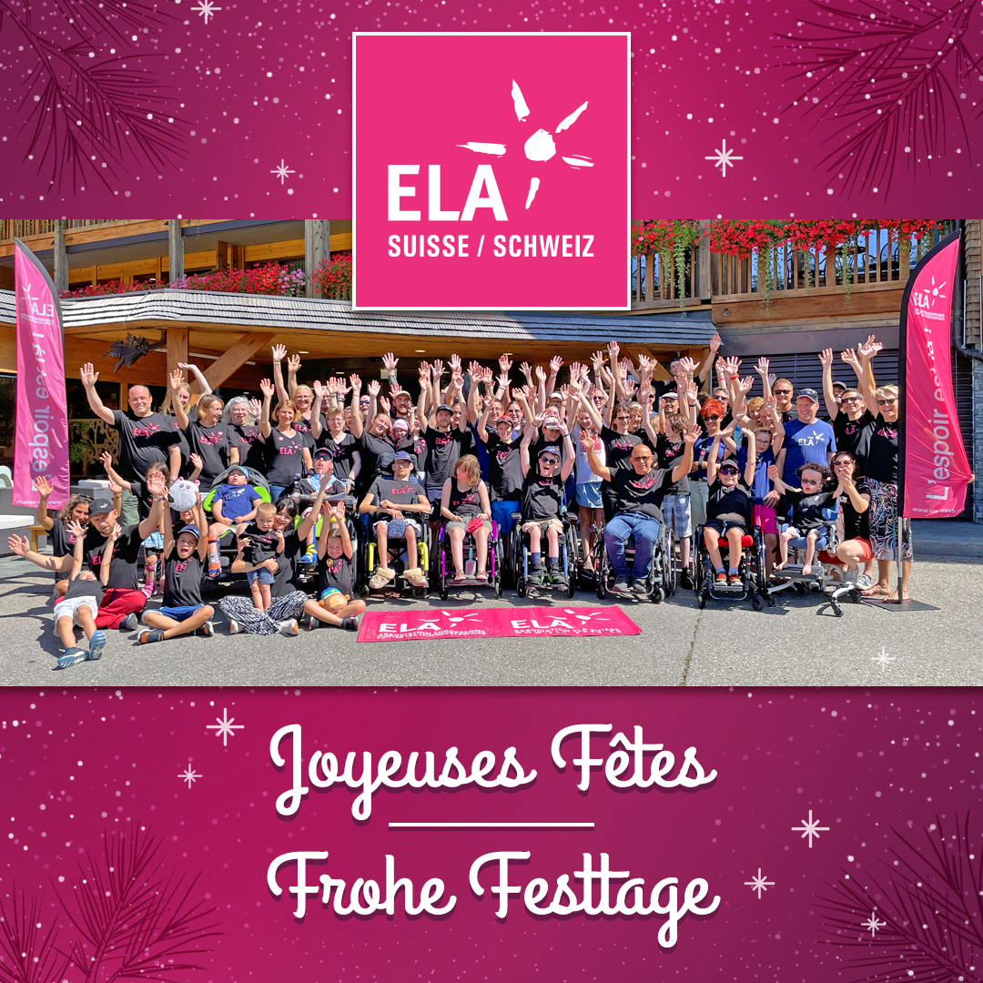 ELASuisse's tweet photo. ELA Suisse vous souhaite de joyeuses Fêtes !
ELA Schweiz wünscht Ihnen frohe Festtage!
#MERCI #DANKE #ThanksForYourSupport
Meilleurs vœux de bonheur et santé pour 2025 !
Ein glückliches und gesundes Jahr 2025!
#ELASuisse #ELASchweiz https://t.co/icaIaTbxGh