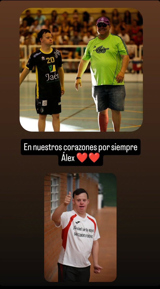 Siempre estarás en nuestros corazones Álex ❤️❤️

Sin ti el futsal pierde un poco el sentido, gracias por vivirlo con esa intensidad y alegría.

Todo mi apoyo para ti y tu familia <a href="/josevimister/">JOSEVI</a>

Descansa en paz 🕊️