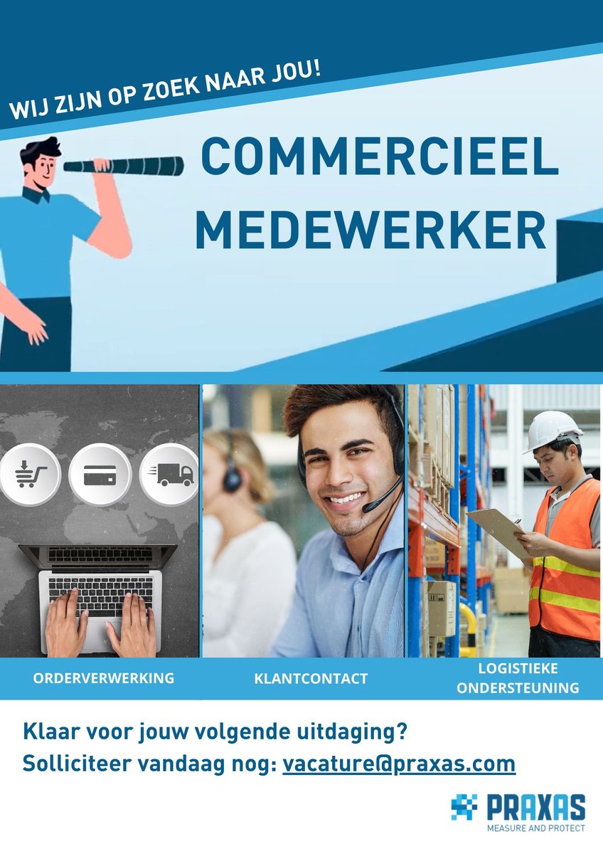 Ben jij op zoek naar een nieuwe uitdaging? Wil jij deel uitmaken van ons gezellige team? Heb je een leuke babbel? Dan zijn wij op zoek naar jou!

praxas.com/nl/over-ons/ca…