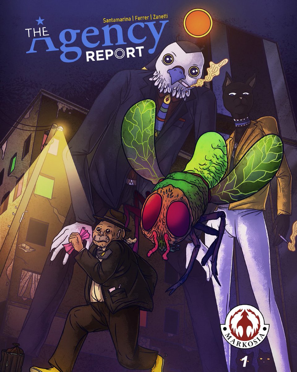 The Agency Report is Live! Thanks <a href="/Markosia/">Markosia Enterprises</a> for the trust. 

Script: Luis Santamarina and Lore Ferrer 
Art: Luis Santamarina 
Lettering: <a href="/matiaszanettiok/">Matías Zanetti</a> 

Link >markosia.com/2024/12/23/the…