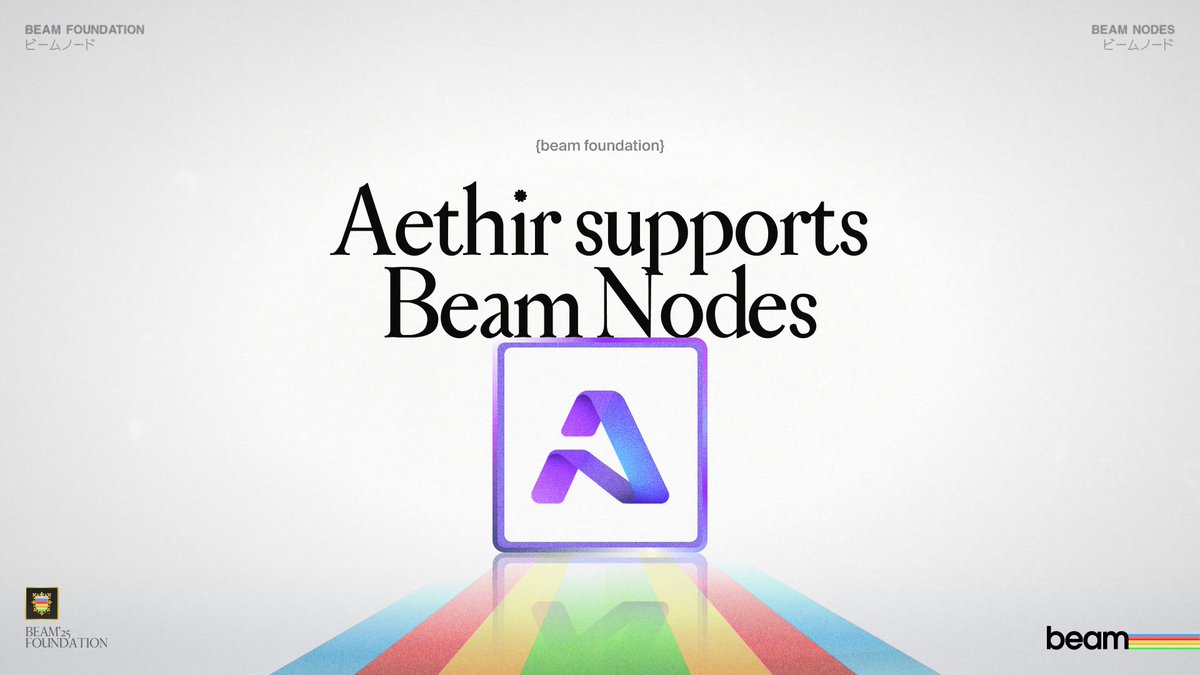 BeamFDN's tweet photo. .@AethirCloud is supporting the Beam Nodes.

Aethir is powering the Future of AI and gaming through building decentralised cloud compute infrastructure.

We're honored to have such a big name contributing substantially to the Beam Network.

Learn more. https://t.co/tzmjnUGn29
