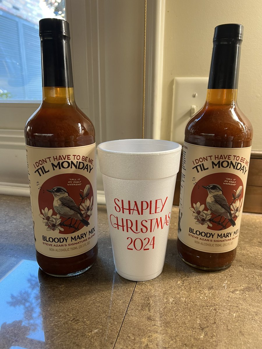 I Don’t Have To Be Me ‘Til Monday (@idhtbmtm) on Twitter photo You know you’ve arrived when <a href="/steveazar/">Steve Azar</a> signature blend I Don’t Have to Be Me ‘Til Monday Bloody Mary Mix is part of a wonderful Shapley Christmas celebration… @idonthavetobemetilmonday proud to be ringside! 🎁🙌☺️ <a href="/cshap51/">Chris Shapley</a> @shapleysrestaurant @maryedithshapley You know you’ve arrived when <a href="/steveazar/">Steve Azar</a> signature blend I Don’t Have to Be Me ‘Til Monday Bloody Mary Mix is part of a wonderful Shapley Christmas celebration… @idonthavetobemetilmonday proud to be ringside! 🎁🙌☺️ <a href="/cshap51/">Chris Shapley</a> @shapleysrestaurant @maryedithshapley