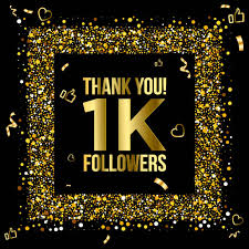 Today my 1k followers completed 
Thanks for following me 🙏