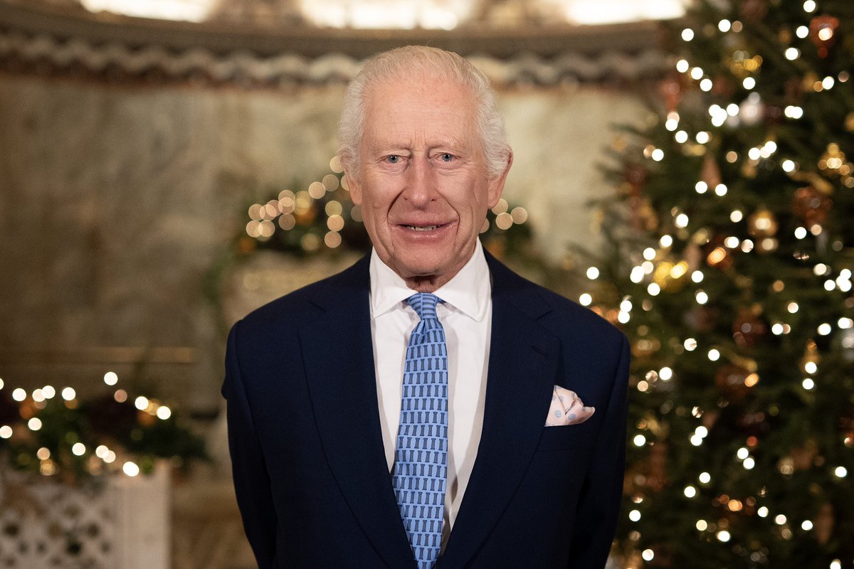 This year, The King’s Christmas Broadcast was filmed in the Fitzrovia Chapel, London.

Formerly the chapel of Middlesex Hospital, it is now a space for quiet reflection, discovery and celebration, connecting diverse communities from all faiths or none.

In 1928, His Majesty’s