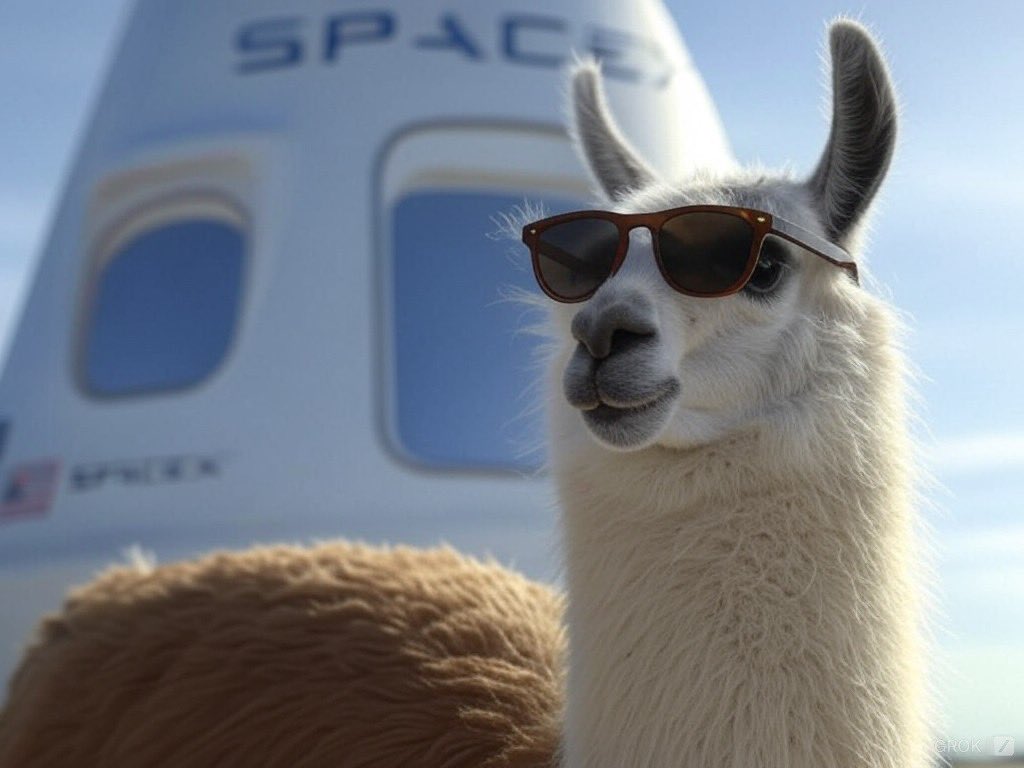 LaserLlamaZ's tweet photo. @Noahhweb3 Strapping in, fueling up, and charging the lasers. 🦙✨ 
Destination: The Moon. 🚀
$LLAMAZ https://t.co/Orf5t2usFC