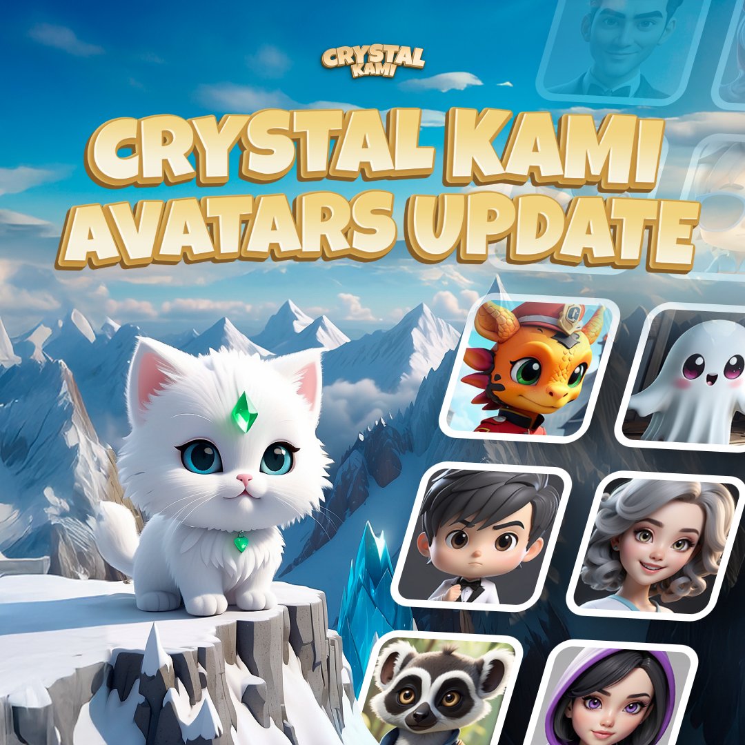 CrystalKami_Bot's tweet photo. Avatar Update Live ✨

We've just added avatars to the game. You can see them in the friends list and the Snake Galaxies mini-game.

Check the settings menu to pick yours! 🎯

Currently, only a free avatar collection is available, with more to come.