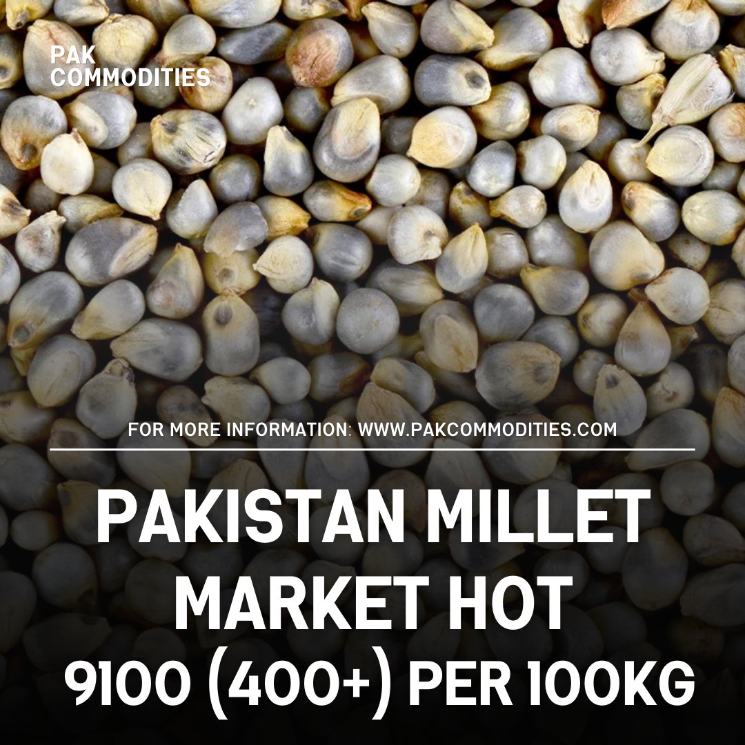pakcommodities1's tweet photo. #millet FOR MORE DETAILED CROPS RESEARCH REPORTS YOU CAN SUBSCRIBE TO OUR PERMIUM SERVICES AT https://t.co/Aa1KT7lpVd https://t.co/2wd8ro6usY