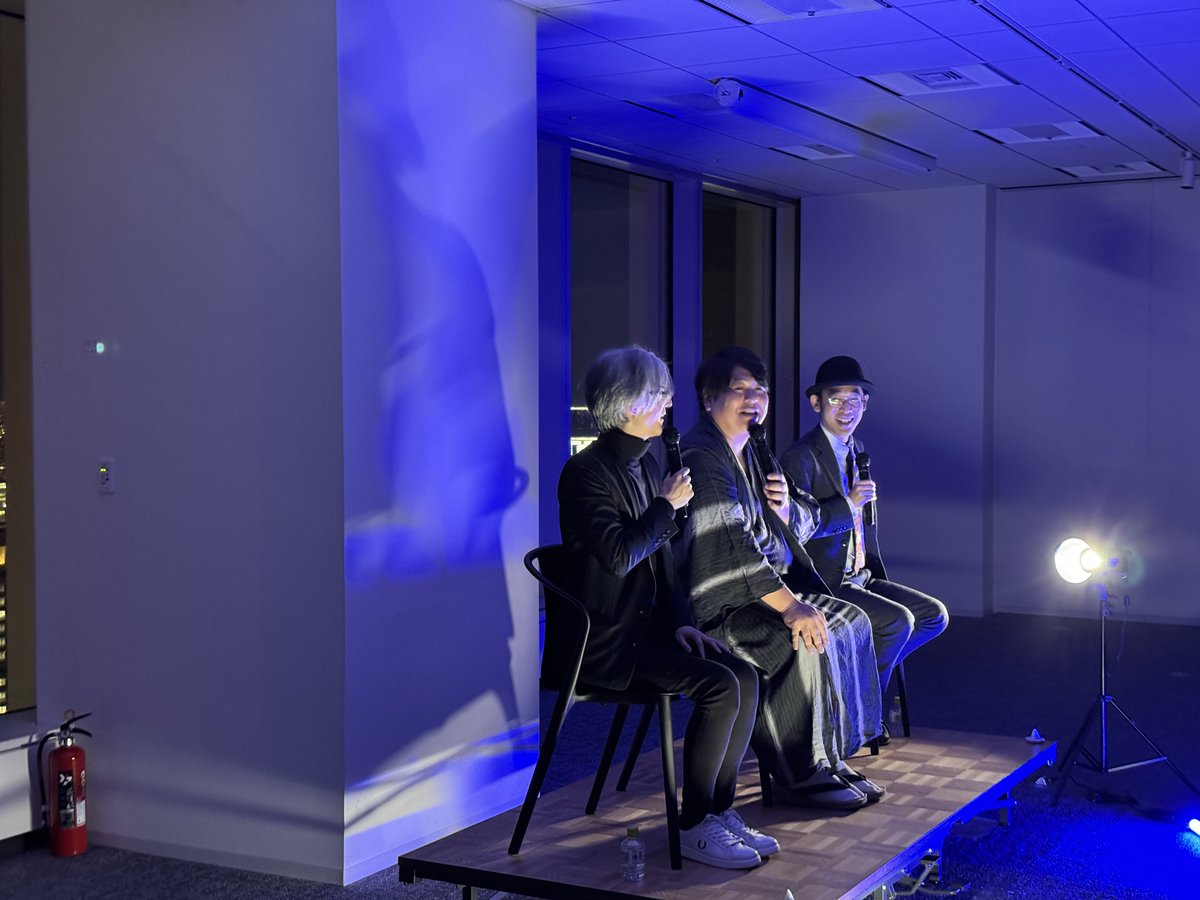 nuuuuun99's tweet photo. 怪異語り　はじまり行ってきました！

素敵な夜景と怪談の連発最高でした！

アフターパーティーの照明アクシデントもあって、新プロジェクト最高のスタートです！

#KaII https://t.co/v2m8dl7DUq