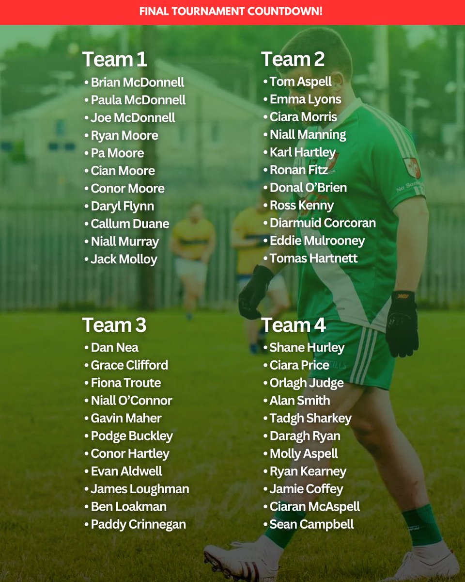SashGAA's tweet photo. The 8 teams are picked and ready to go for the Niall McDonnell 7aside memorial cup on Stephens day. The competition will be starting just after 10am and hopefully finished up by half 12 with a trophy presentation to the winning team to follow. 
https://t.co/oZj5ldLMzc https://t.co/lX4xAzXKR7