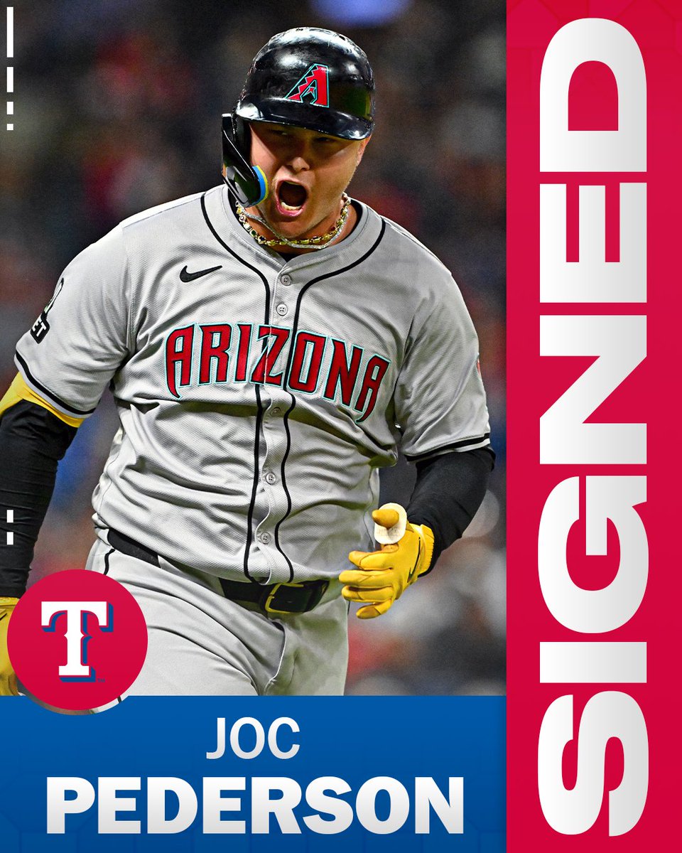 Rangers, OF/DH Joc Pederson are reportedly in agreement on a two-year contract.